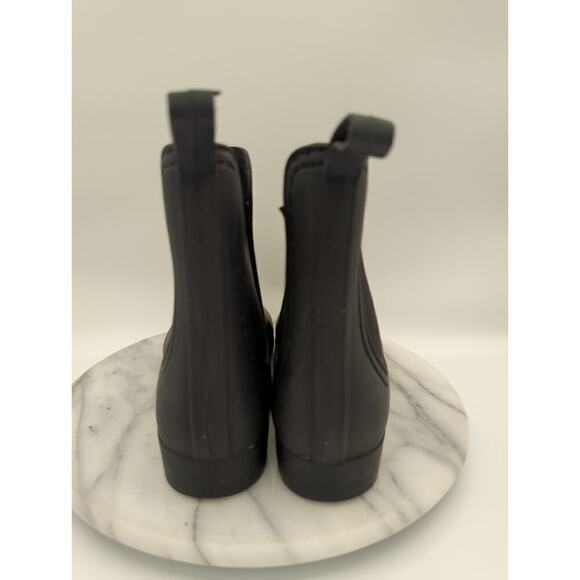 Jeffrey Campbell Boots Size 7 Women's Forecast Chelsea Waterproof Rain Black - Picture 6 of 14